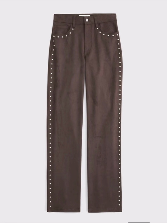 Abercrombie & Fitch Pants - Abercrombie & Fitch Women’s High-Rise Suede Pants— Dark Brown